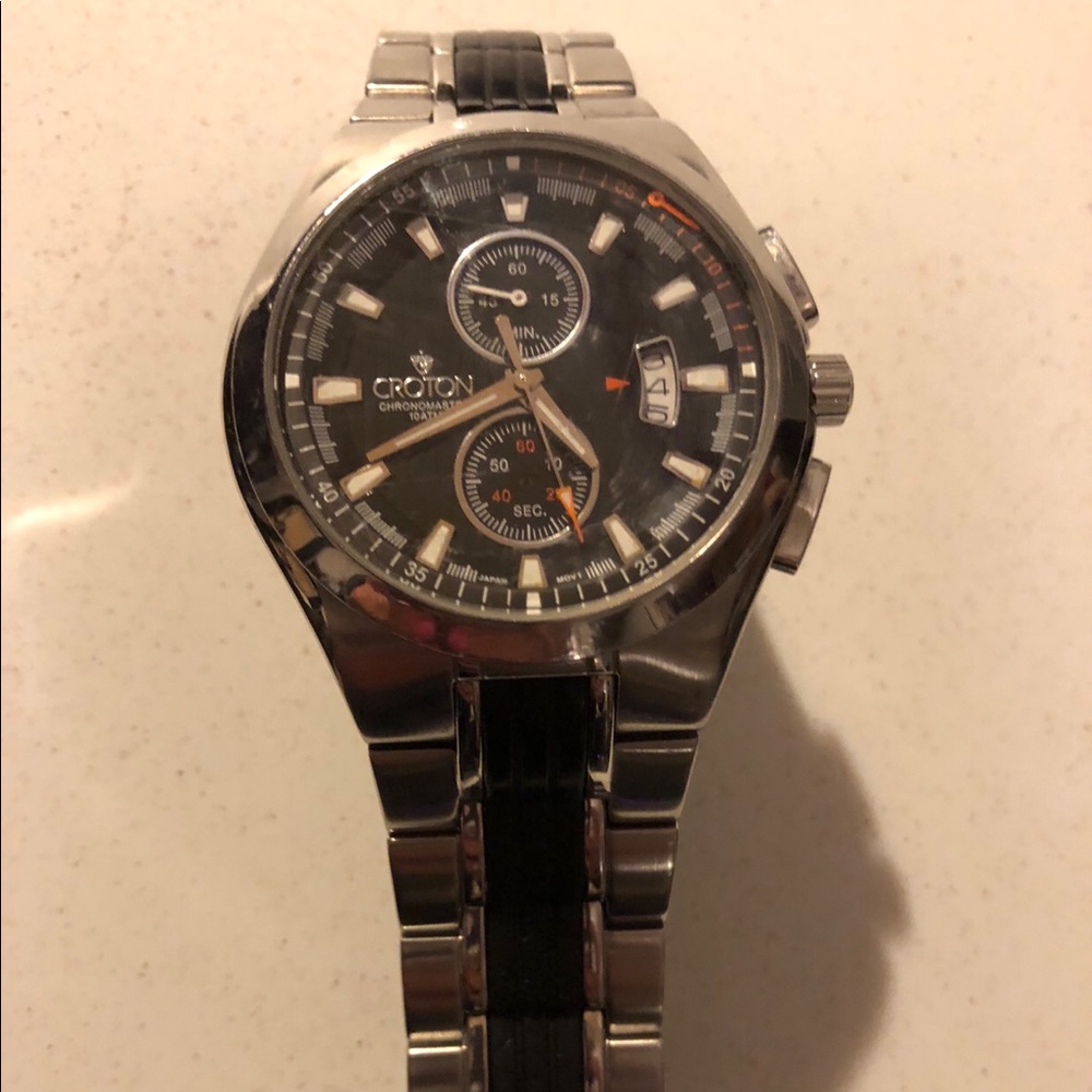 Croton Chronomaster men’s stainless watch